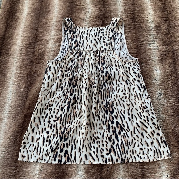 Joie Tadita Leopard Twill Sleveless Top - Picture 3 of 10